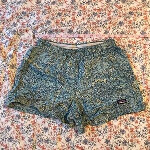 Patagonia small shorts blue, green, yellow